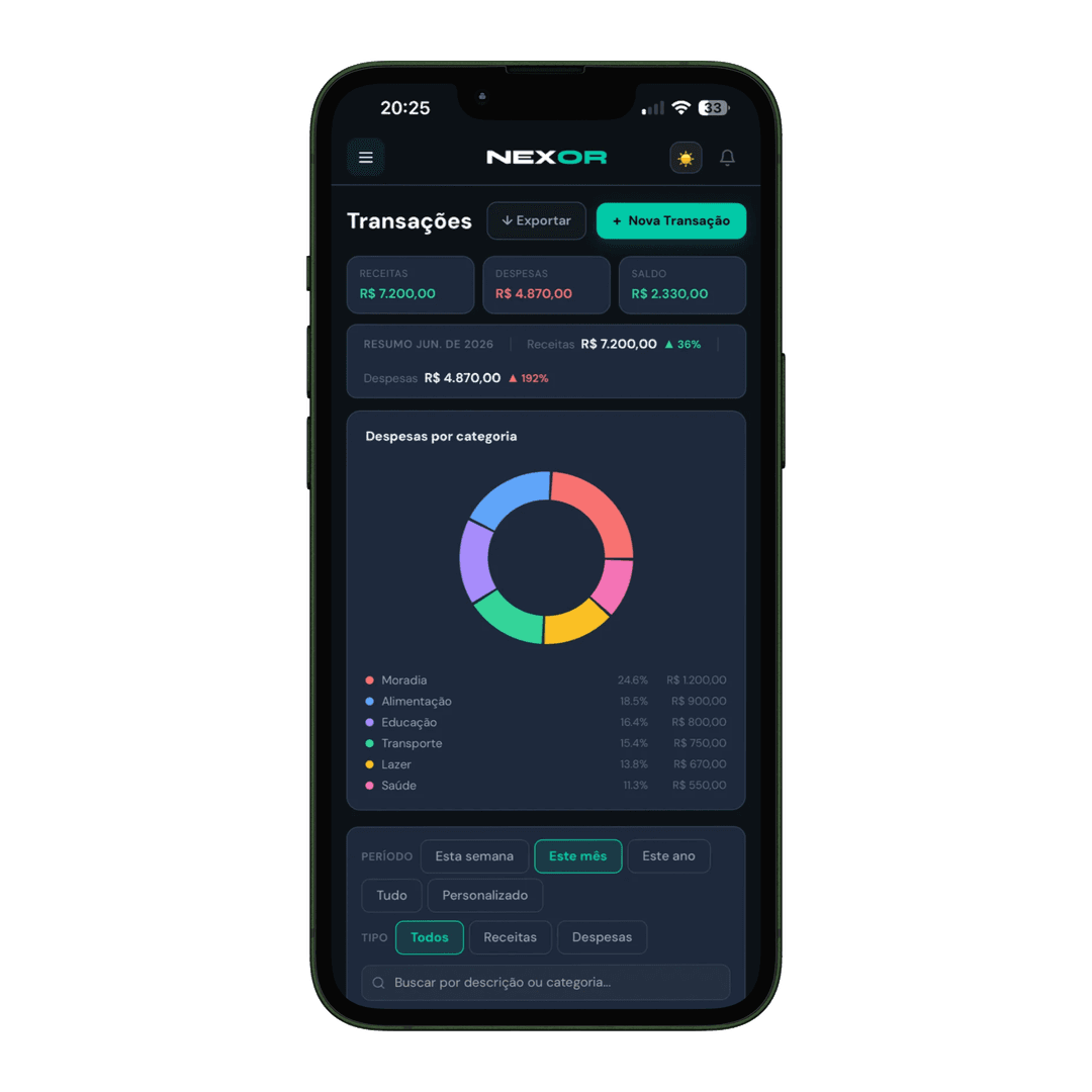 App Nexor no celular